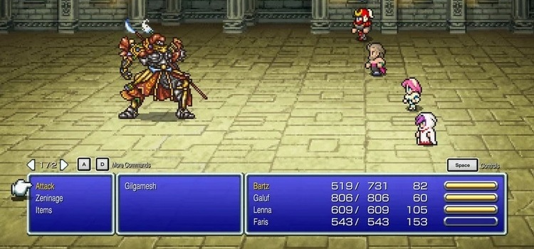 Final Fantasy Batlle Gameplay